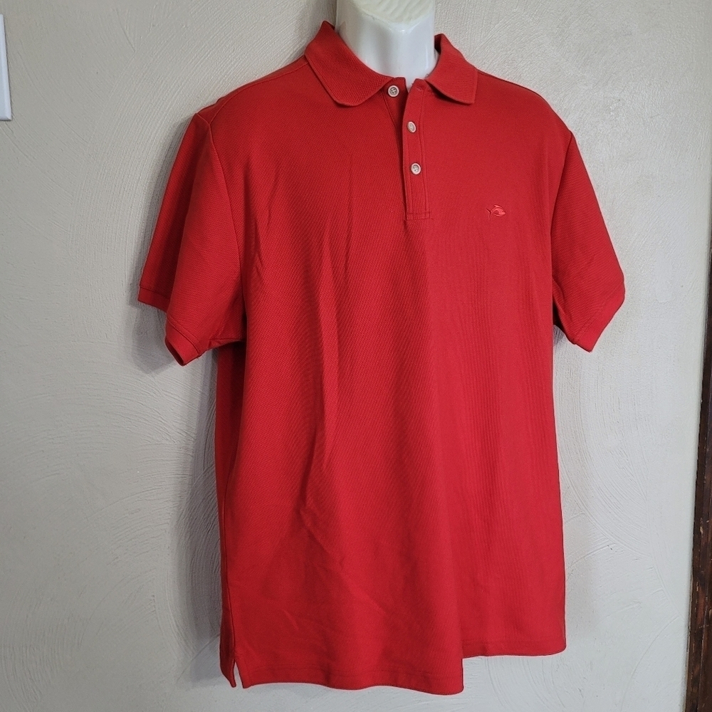 Ocean & Coast Reddish Orange Moisture Wicking Polo Shirt Size Men's XL - Picture 7 of 11